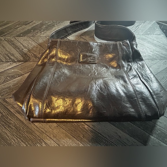 The Stone Dark Brown Women Leather Adjustable Strap Shoulder Bag - Picture 4 of 13